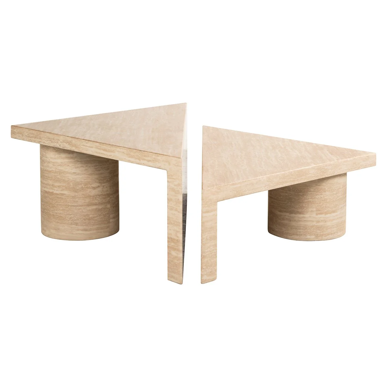 Couchtisch Set Fictus Travertin faux (Beige) - Image 3