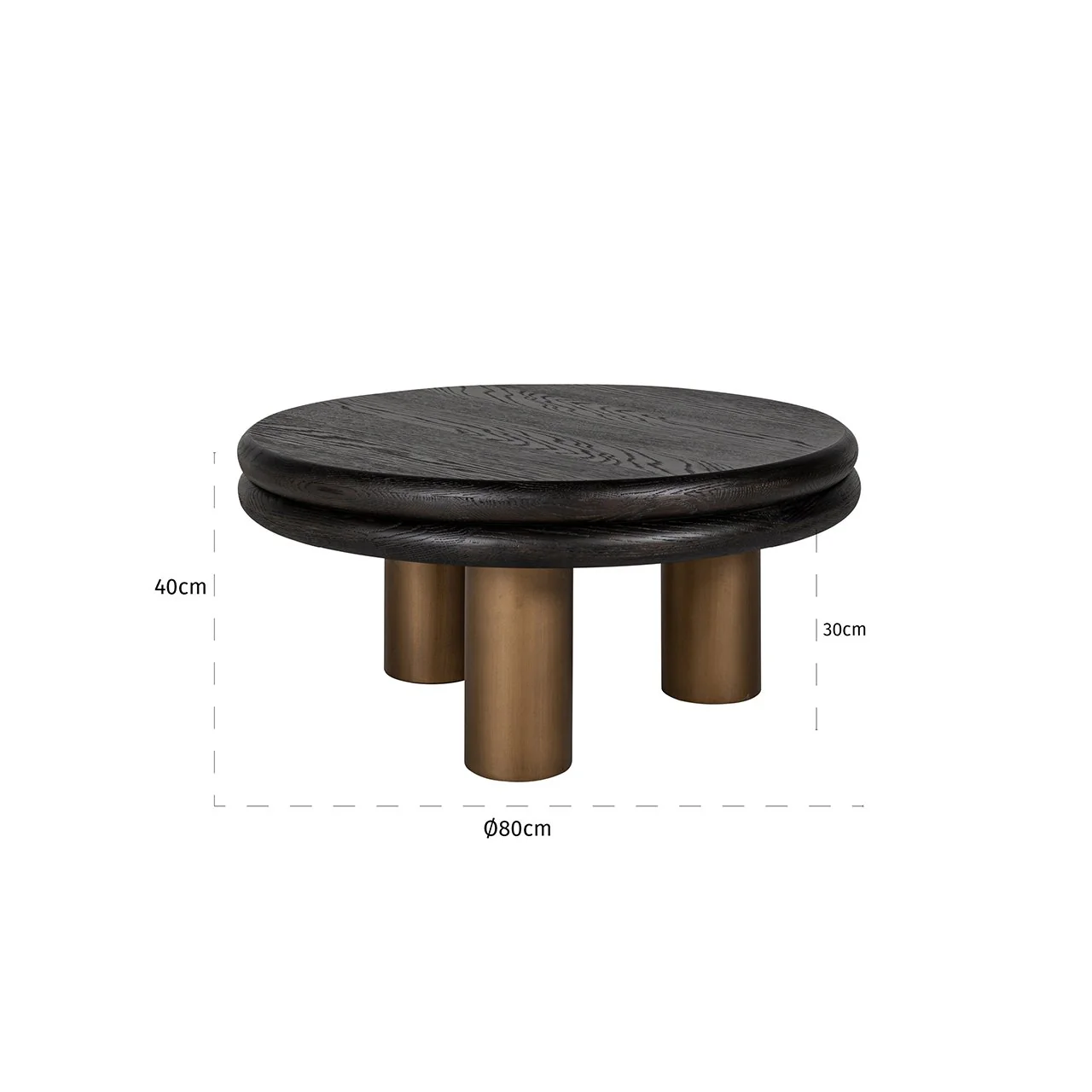 Couchtisch Macaron (Black rustic) - Image 3