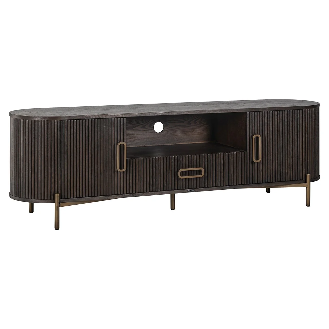 TV Kommode Luxor 2-Türen 1-Schublade (Brown)
