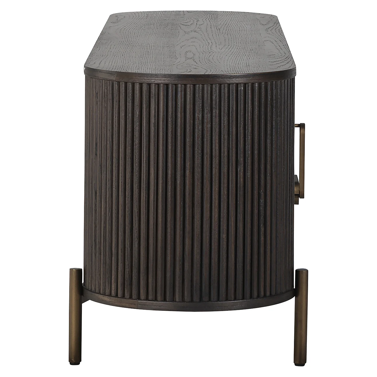 TV Kommode Luxor 2-Türen 1-Schublade (Brown) - Image 2