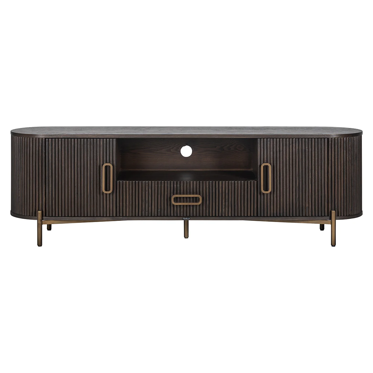 TV Kommode Luxor 2-Türen 1-Schublade (Brown) - Image 3