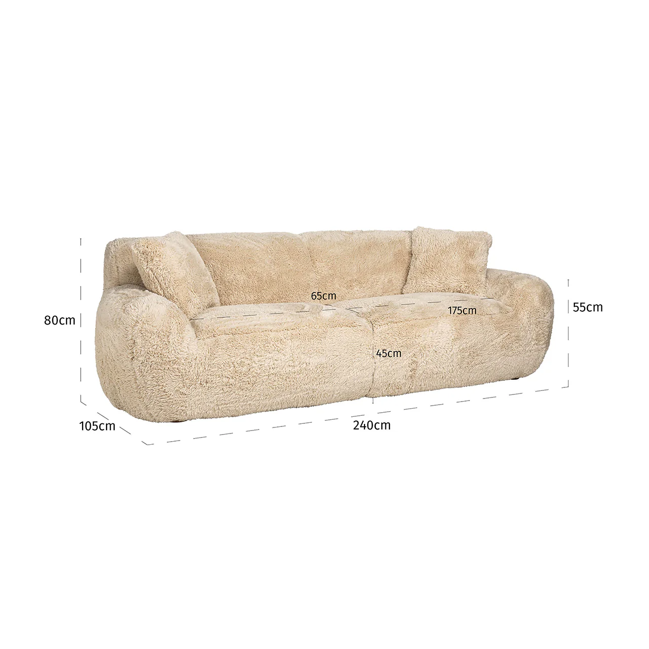 Sofa Comfy sand yakety (Yakety Yak Sand) - Image 4