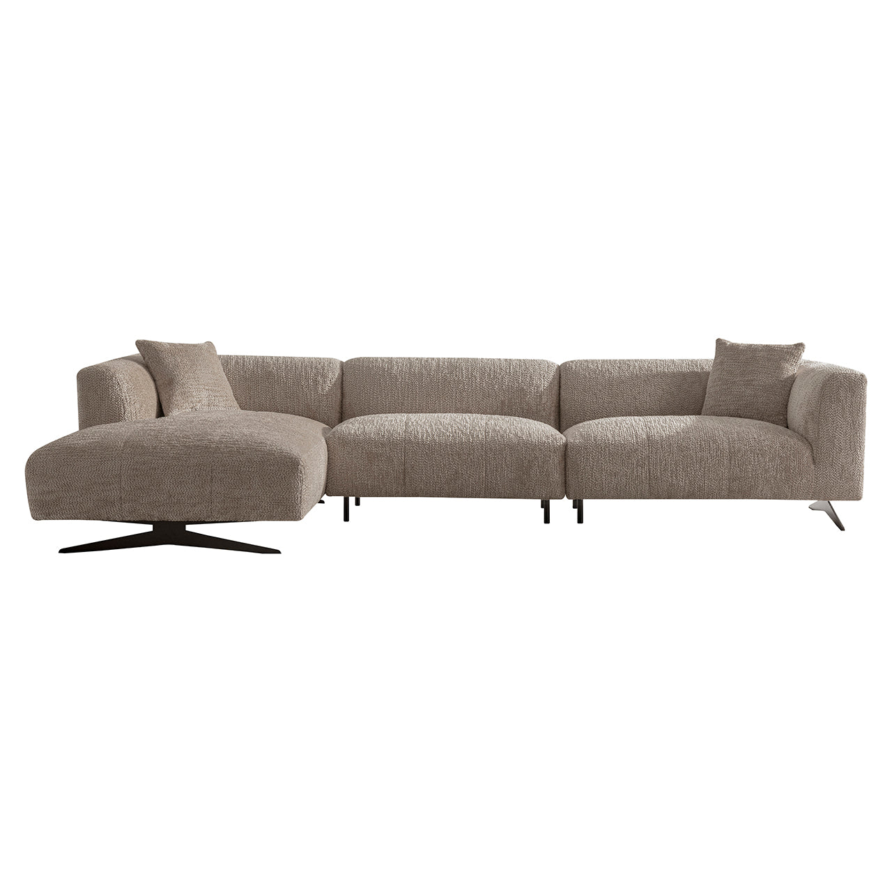 Sofa Hoxton 3-Sitzer + Lounge links (Be Lovely 170 Beige) - Image 2