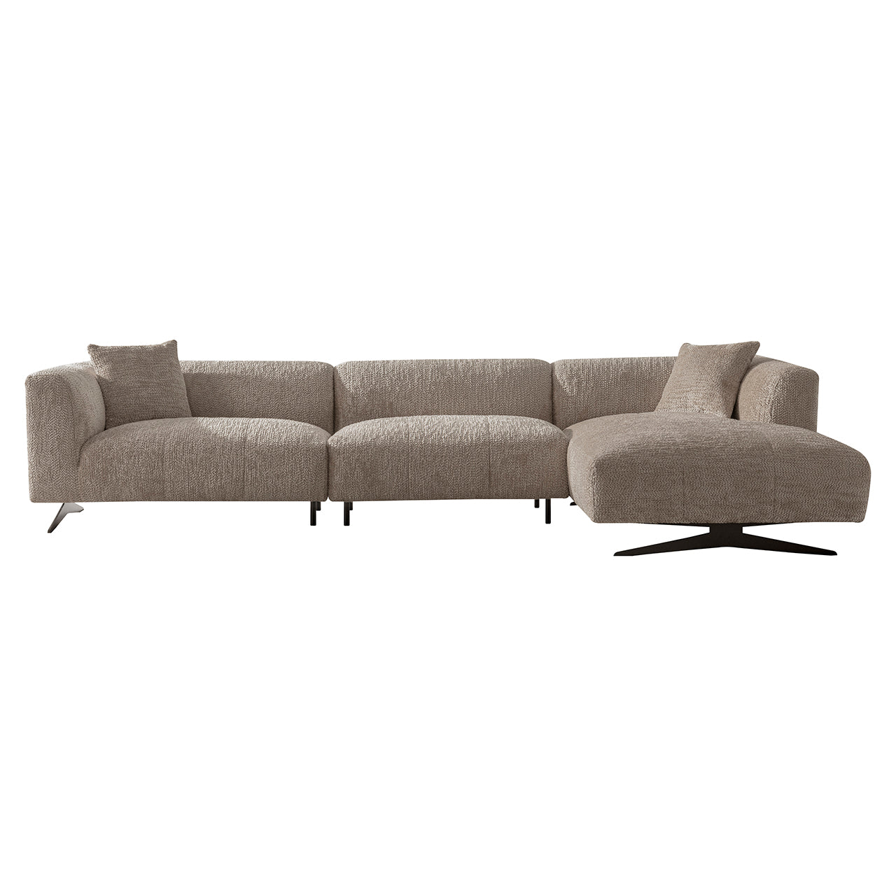 Sofa Hoxton 3-Sitzer + Lounge rechts (Be Lovely 170 Beige) - Image 2