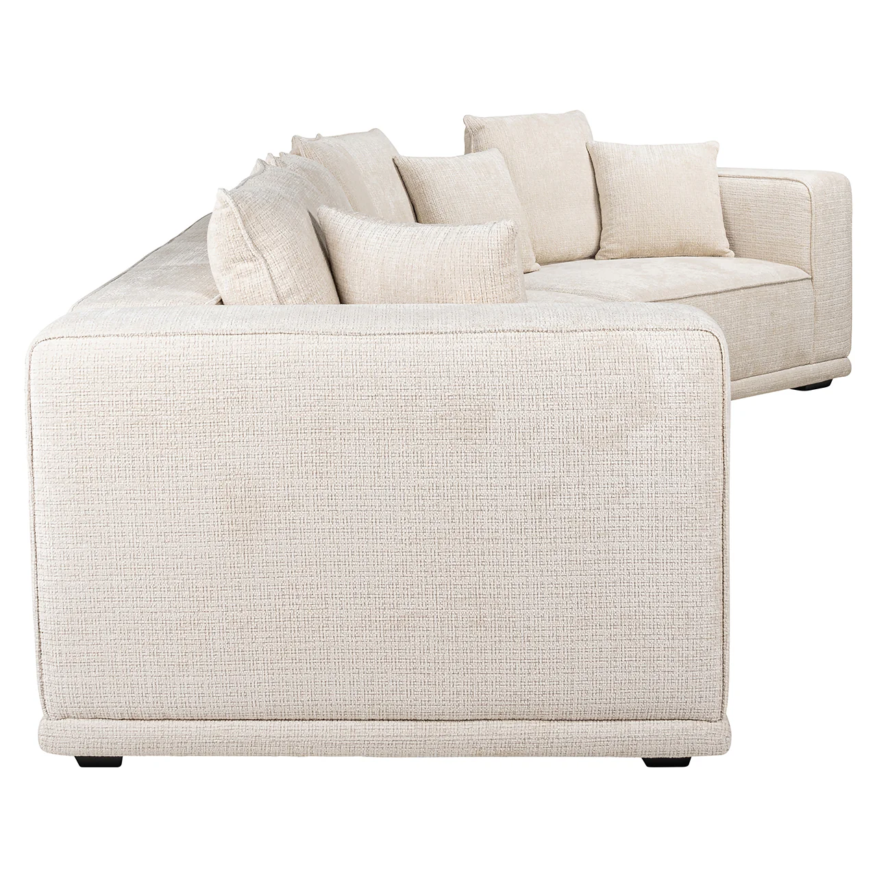 Sofa Lusso 4-Sitzer beige Chenille (Niagara 902 beige) - Image 2