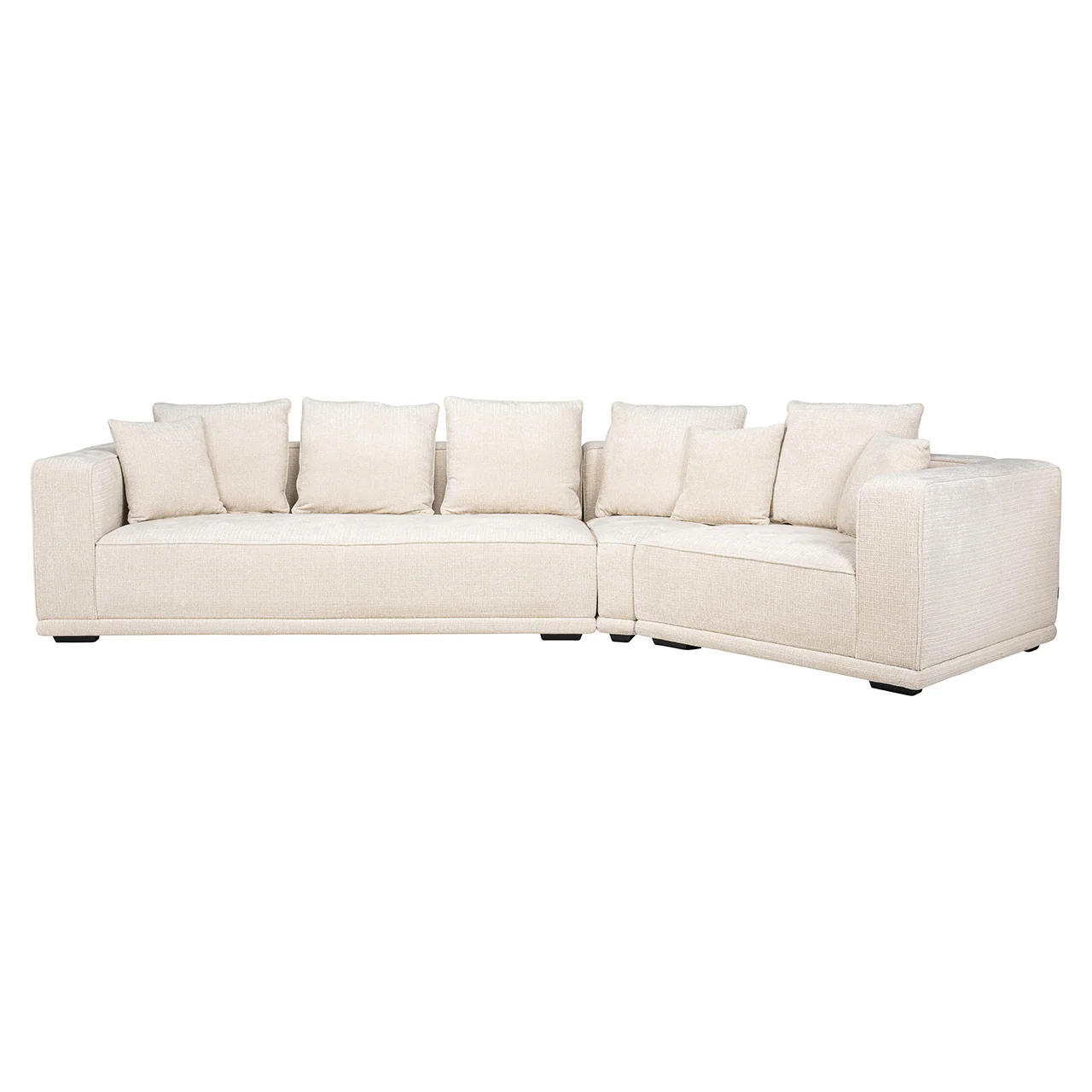 Sofa Lusso 4-Sitzer beige Chenille (Niagara 902 beige) - Image 4