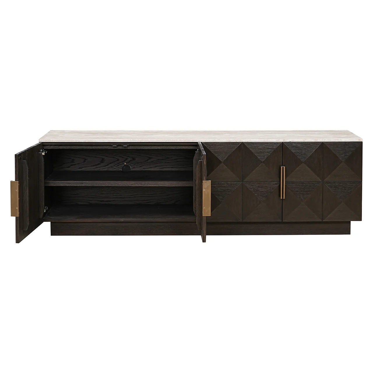 TV Möbel Claremont 4-türig (Brown) - Image 2