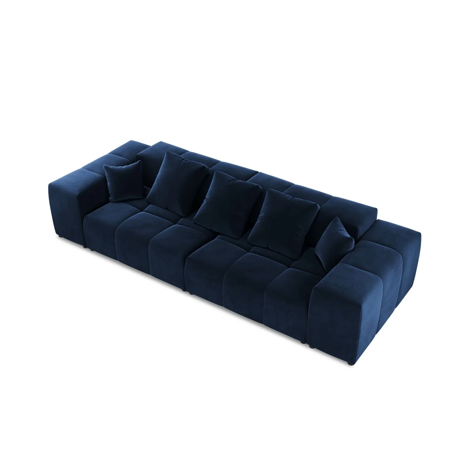 Rome 3-Sitzer Sofa aus Samt oder Strukturstoff, 320x120x75 cm - Image 10