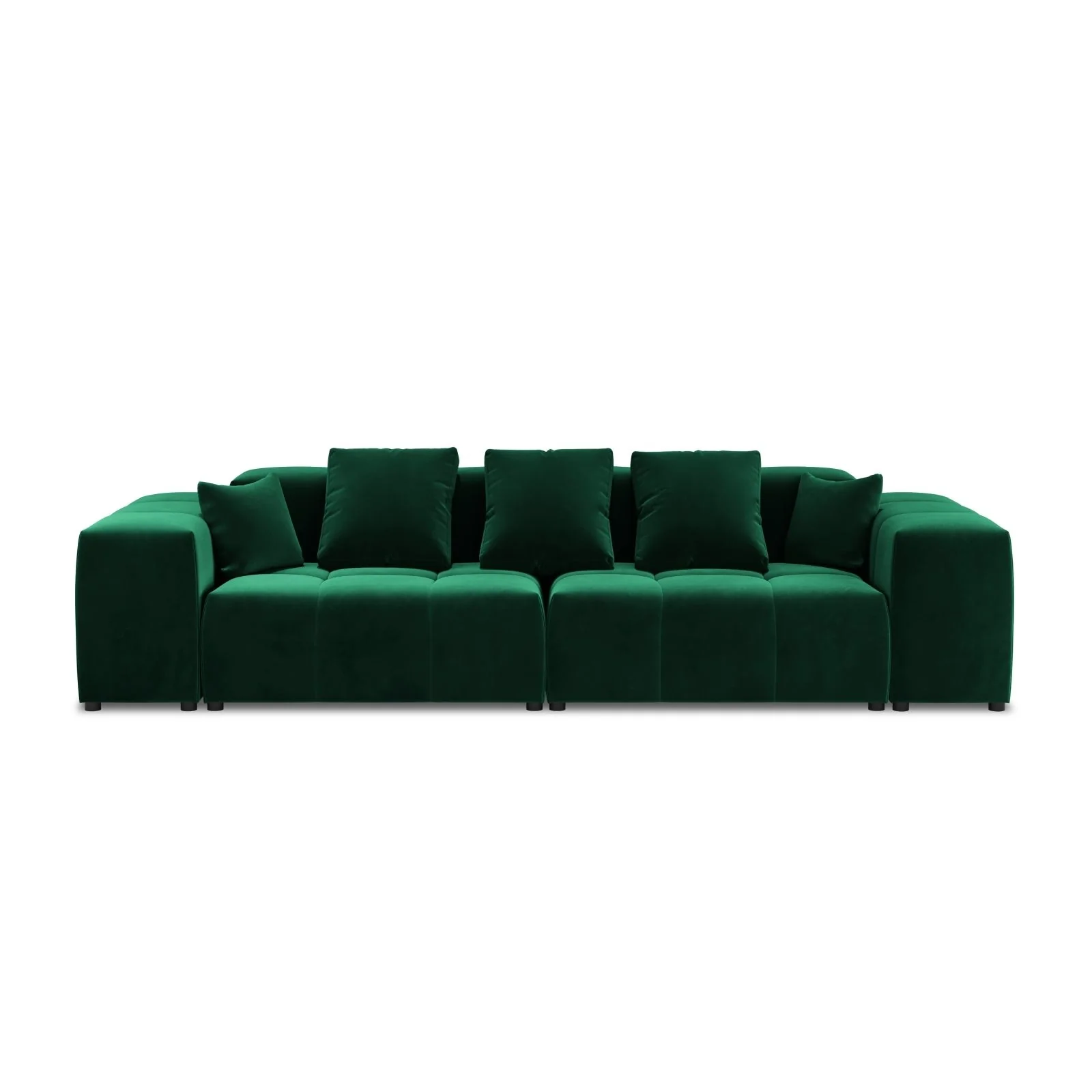 Rome 3-Sitzer Sofa aus Samt oder Strukturstoff, 320x120x75 cm - Image 13