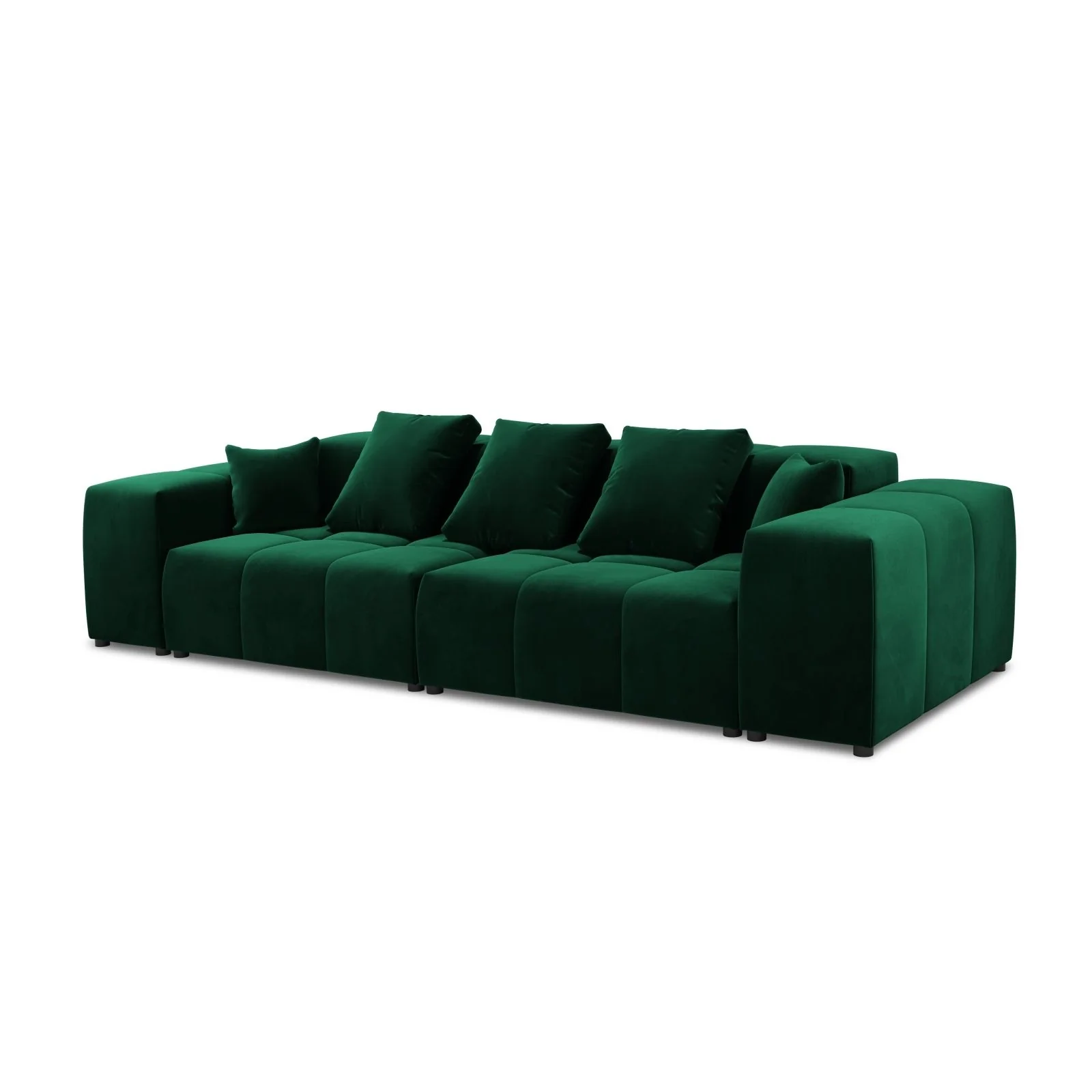 Rome 3-Sitzer Sofa aus Samt oder Strukturstoff, 320x120x75 cm - Image 15