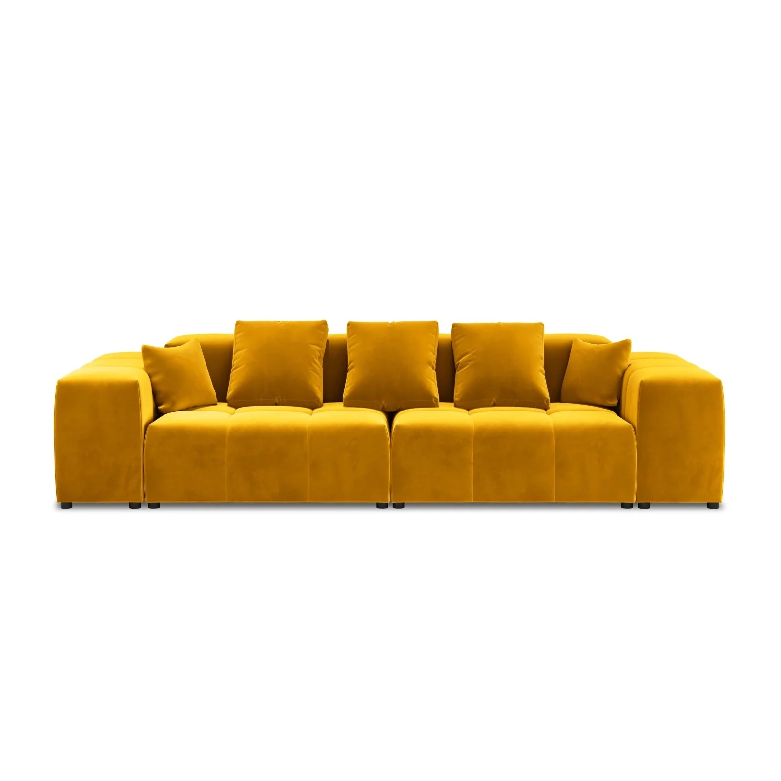 Rome 3-Sitzer Sofa aus Samt oder Strukturstoff, 320x120x75 cm - Image 19