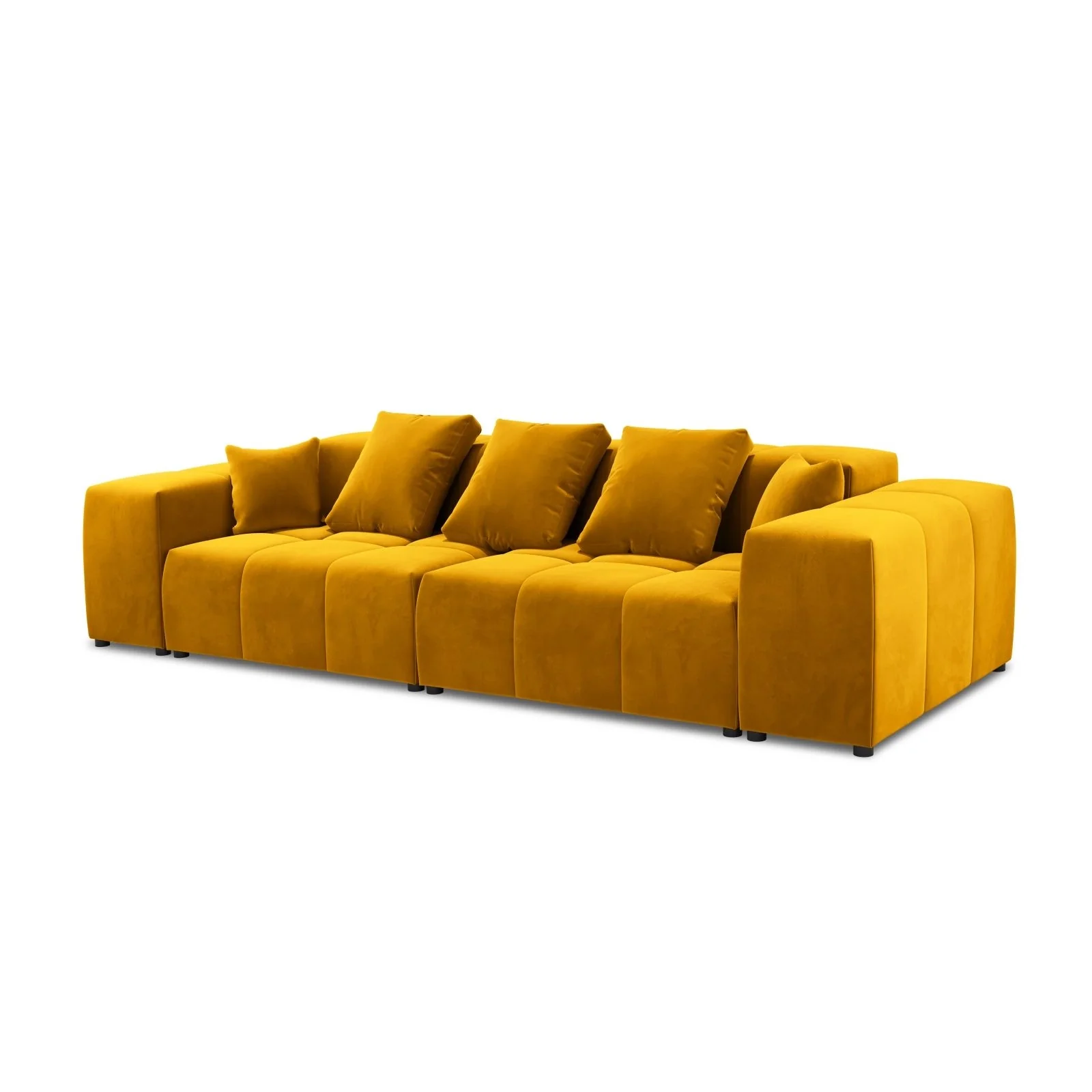 Rome 3-Sitzer Sofa aus Samt oder Strukturstoff, 320x120x75 cm - Image 21