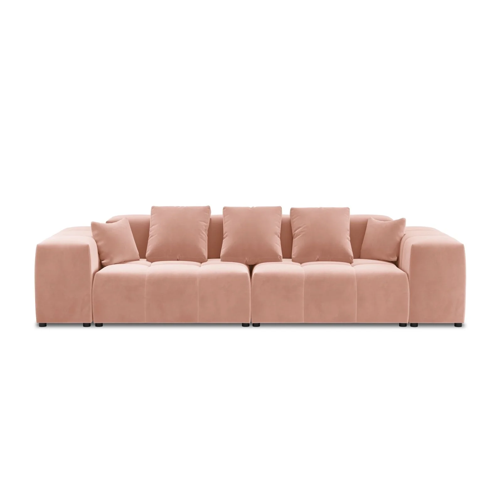 Rome 3-Sitzer Sofa aus Samt oder Strukturstoff, 320x120x75 cm - Image 25