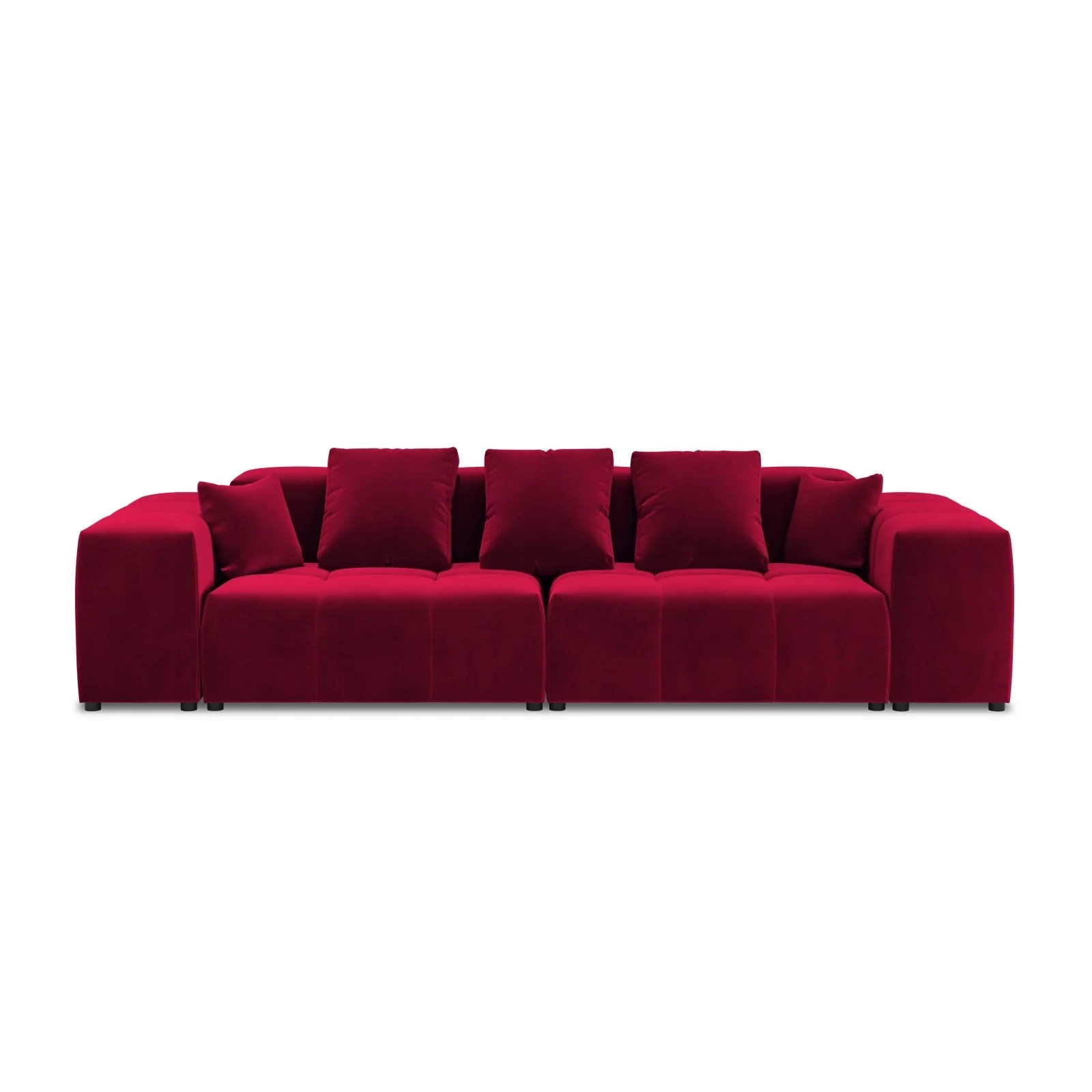 Rome 3-Sitzer Sofa aus Samt oder Strukturstoff, 320x120x75 cm - Image 31