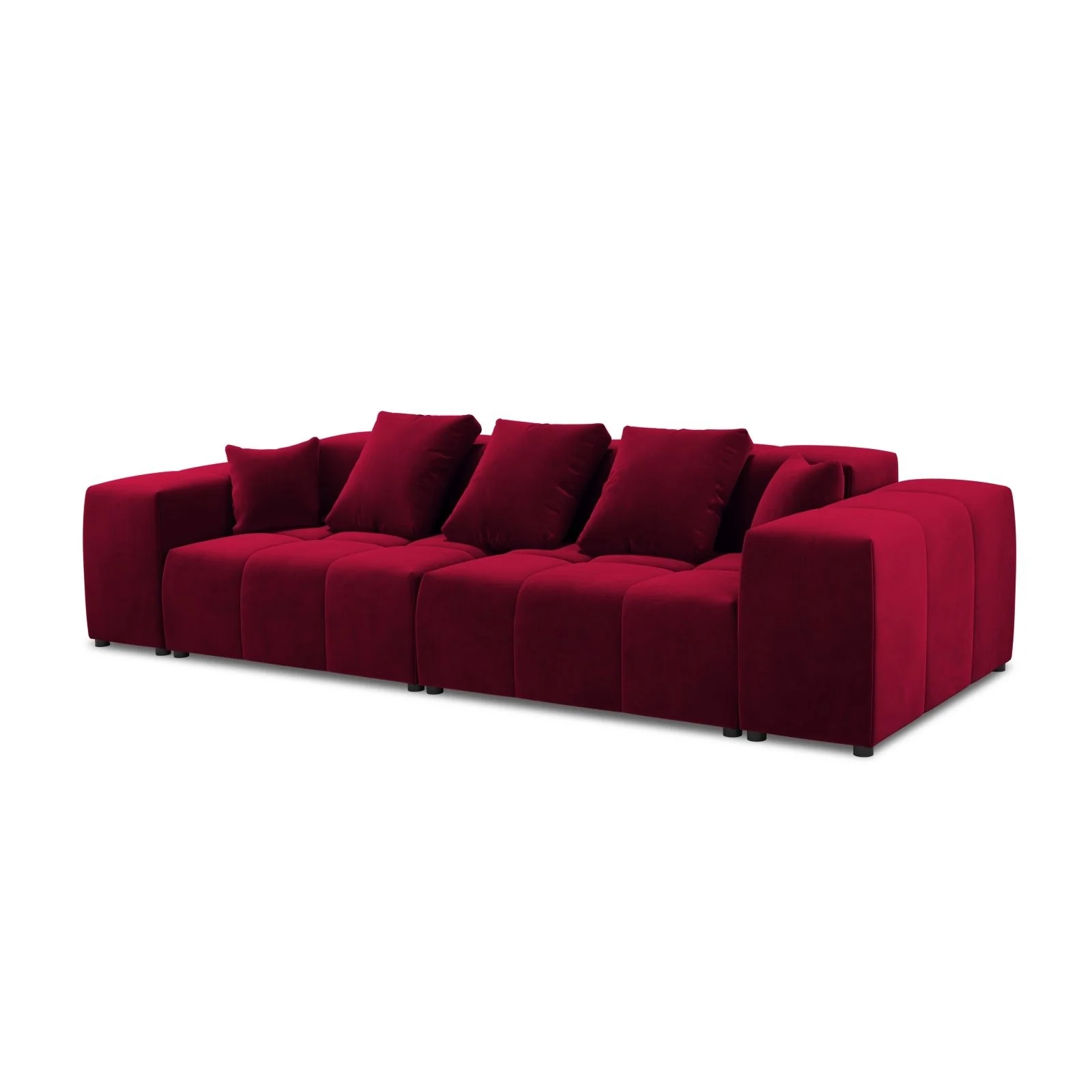 Rome 3-Sitzer Sofa aus Samt oder Strukturstoff, 320x120x75 cm - Image 33