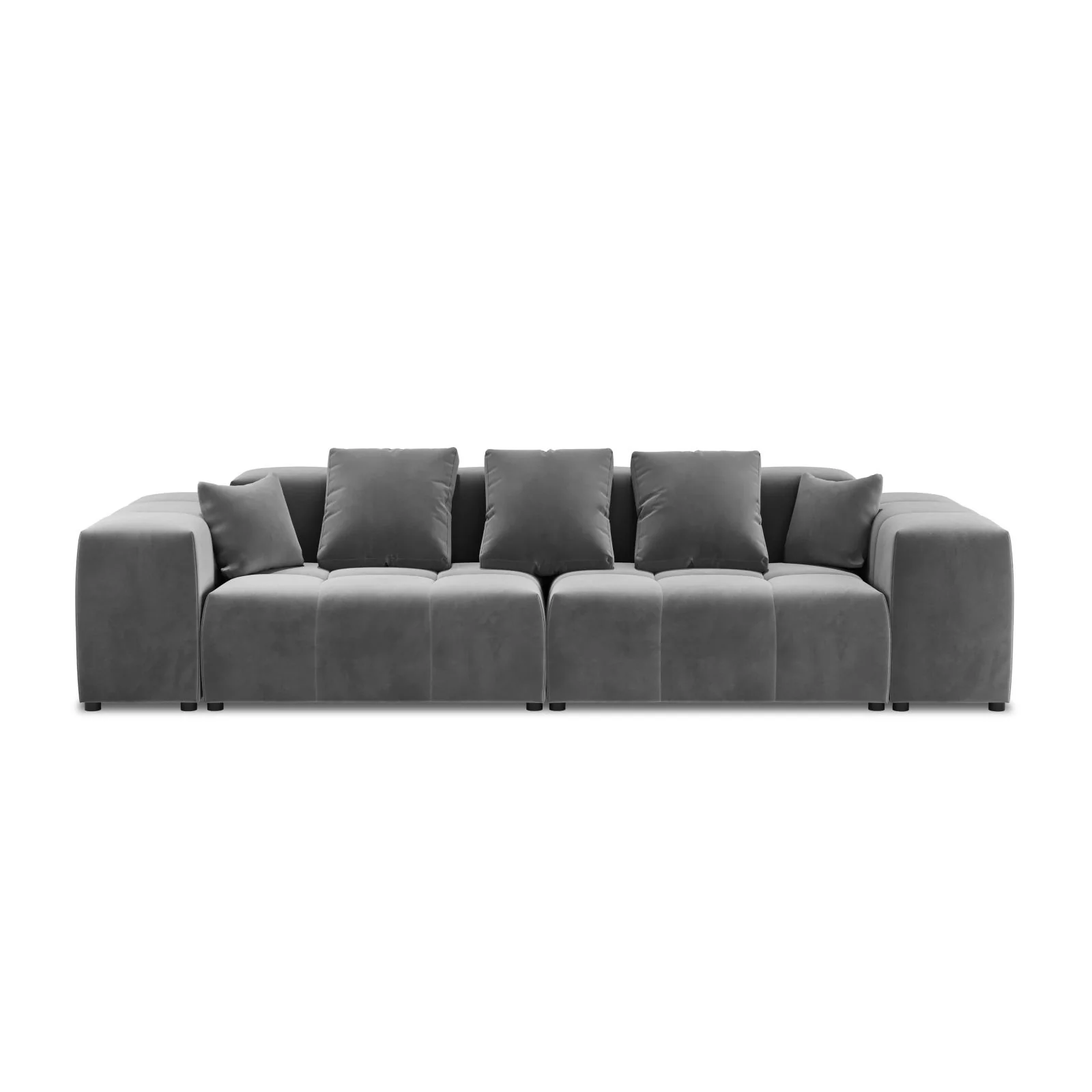 Rome 3-Sitzer Sofa aus Samt oder Strukturstoff, 320x120x75 cm - Image 37