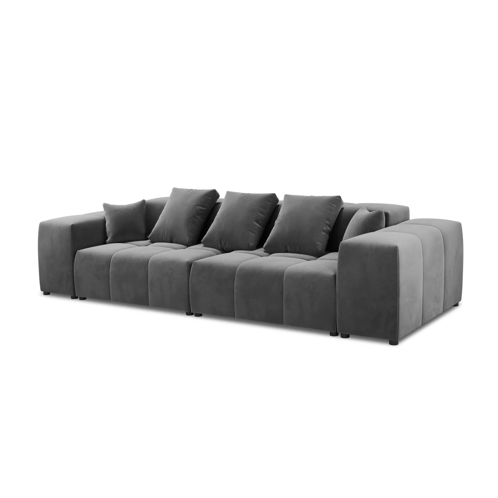 Rome 3-Sitzer Sofa aus Samt oder Strukturstoff, 320x120x75 cm - Image 39