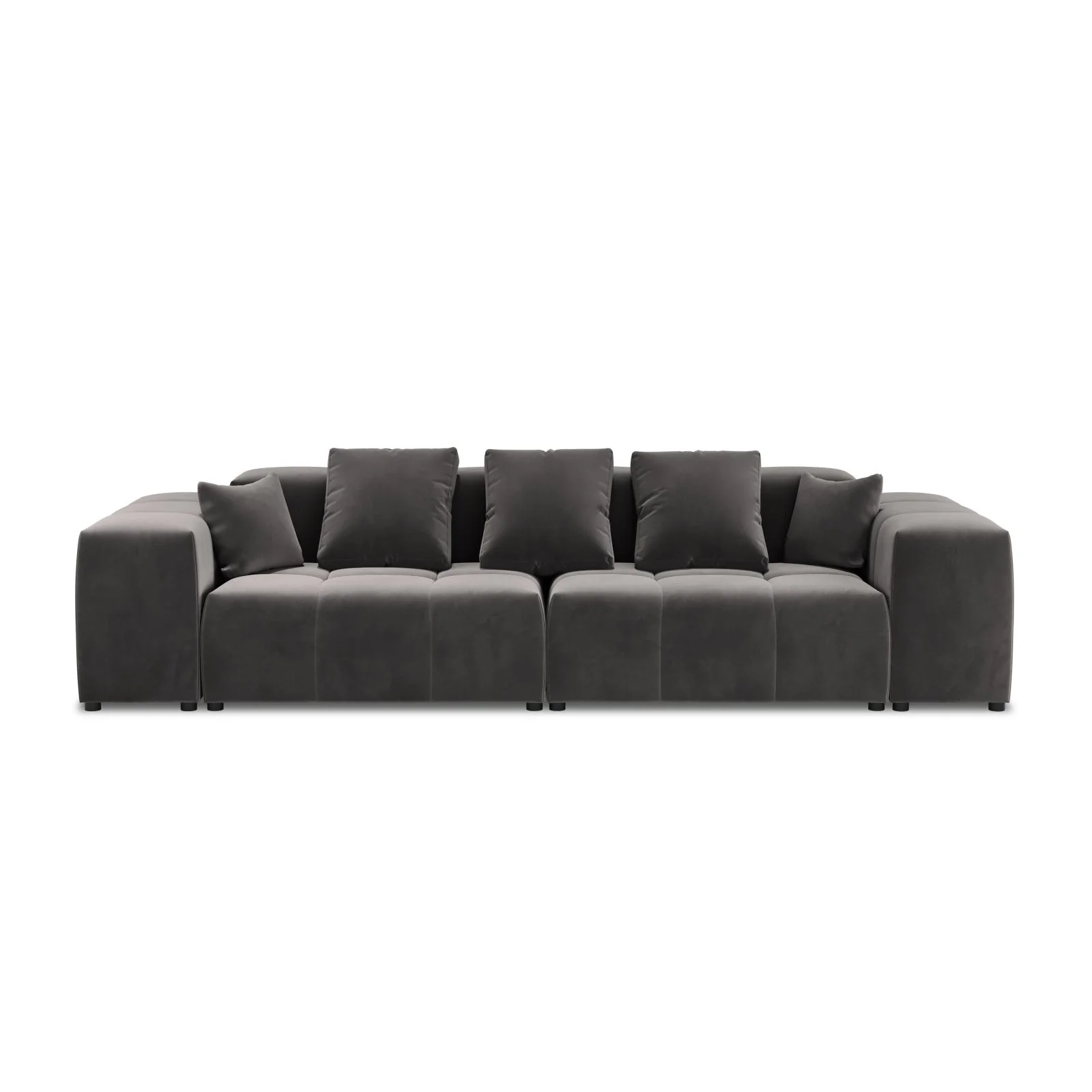 Rome 3-Sitzer Sofa aus Samt oder Strukturstoff, 320x120x75 cm - Image 43