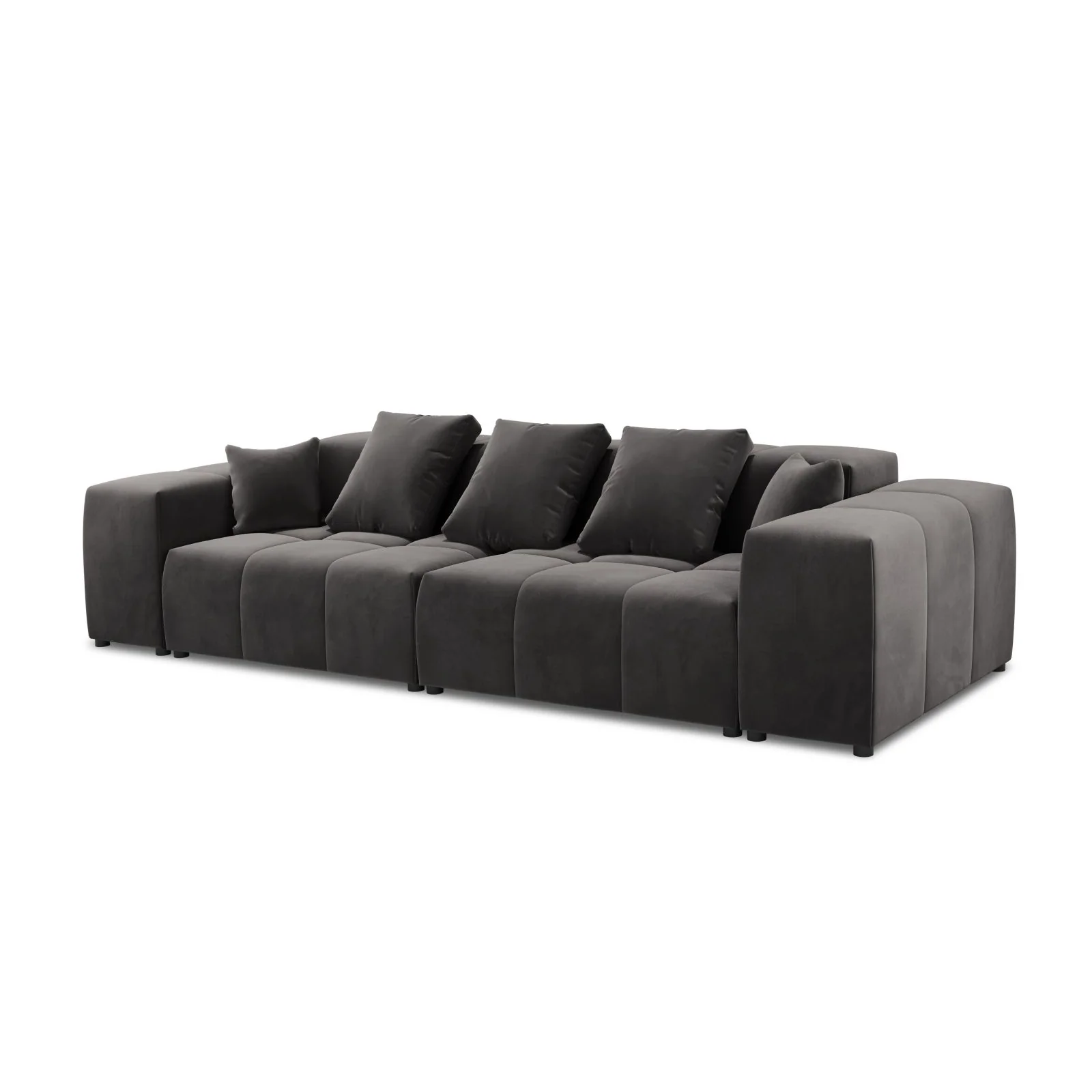 Rome 3-Sitzer Sofa aus Samt oder Strukturstoff, 320x120x75 cm - Image 45