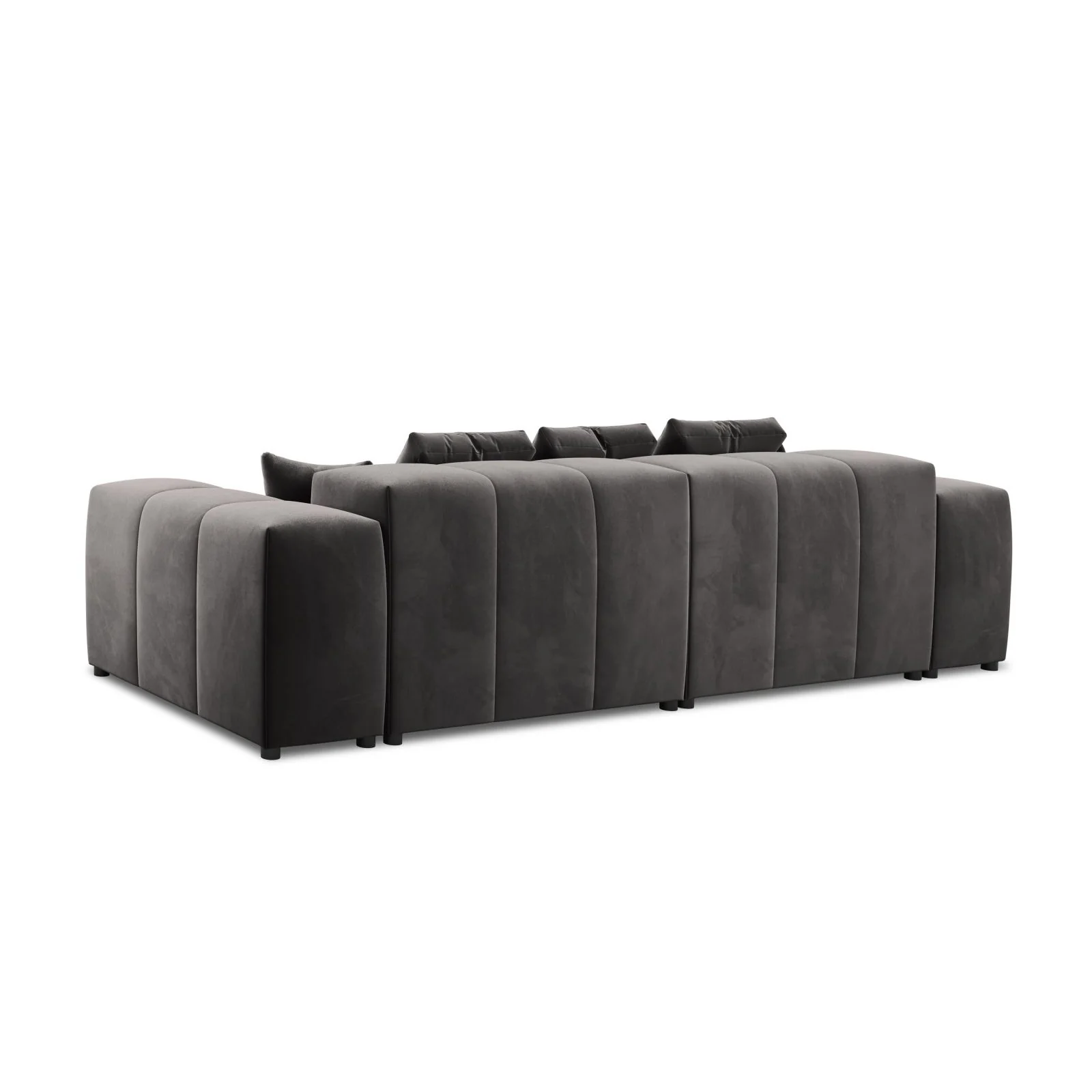 Rome 3-Sitzer Sofa aus Samt oder Strukturstoff, 320x120x75 cm - Image 47