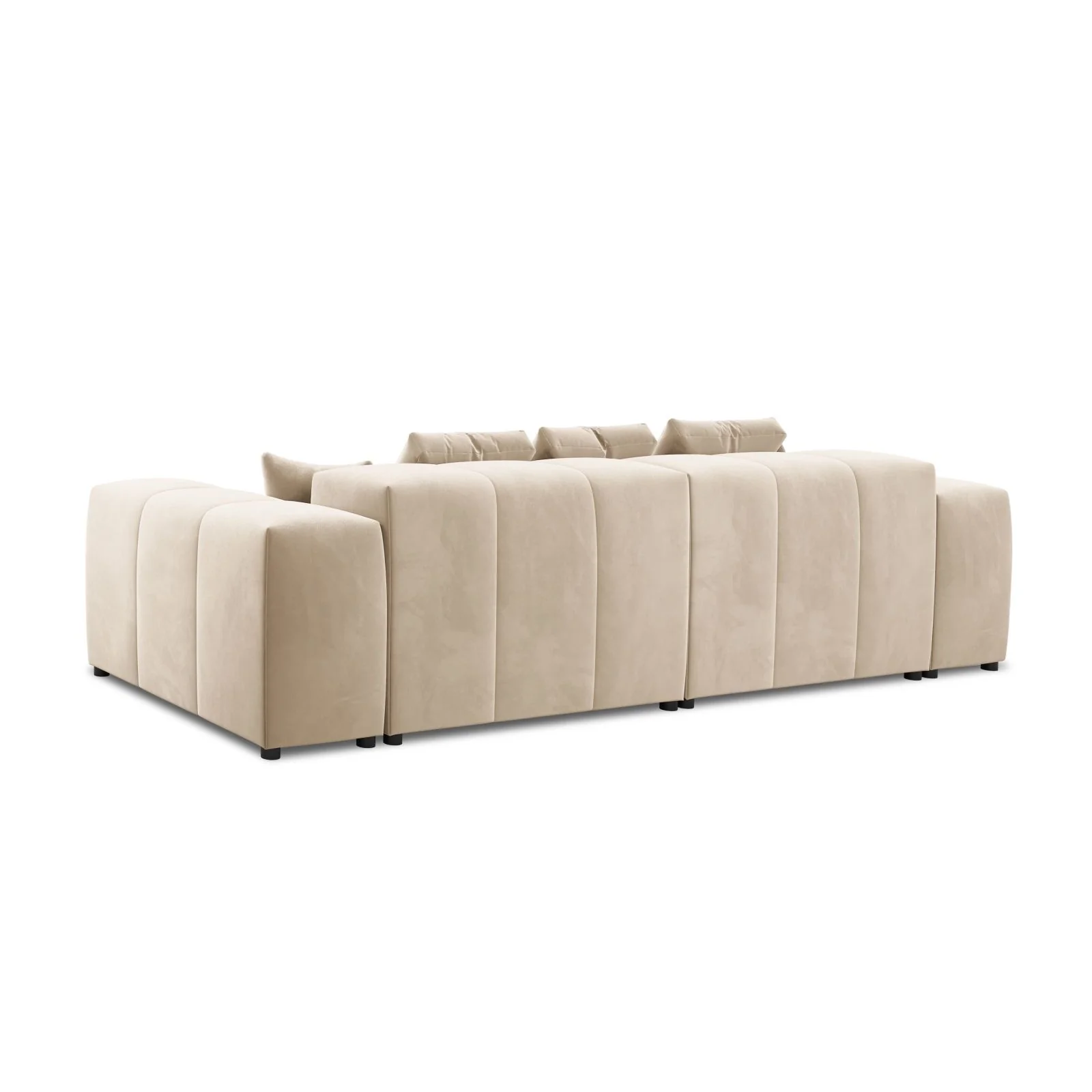 Rome 3-Sitzer Sofa aus Samt oder Strukturstoff, 320x120x75 cm - Image 5