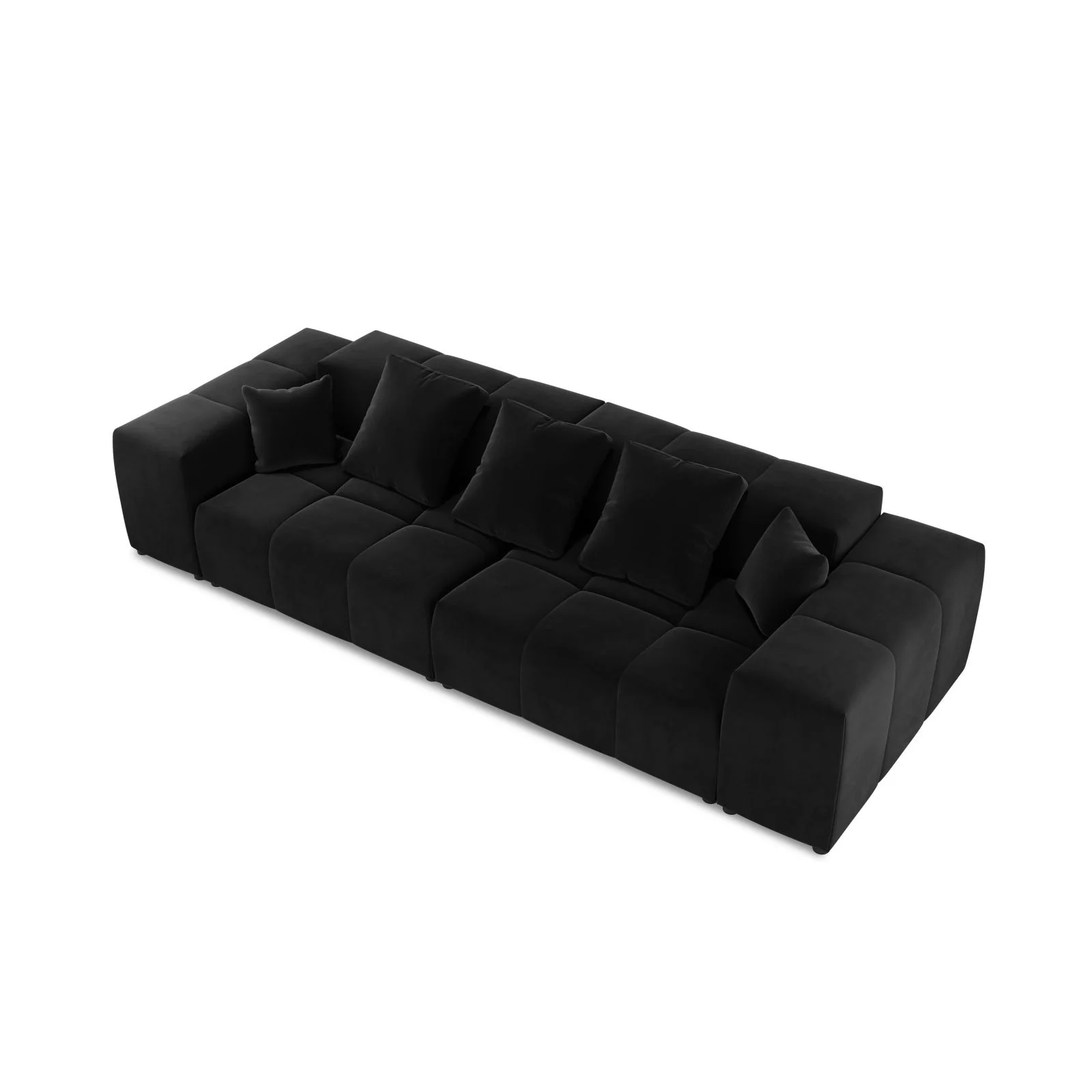Rome 3-Sitzer Sofa aus Samt oder Strukturstoff, 320x120x75 cm - Image 52