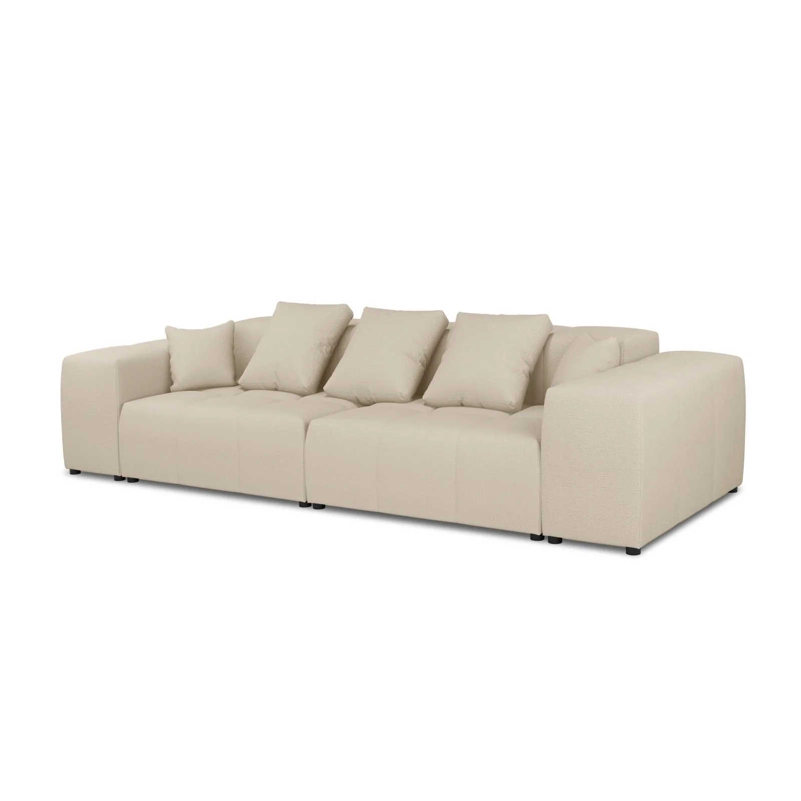 Rome 3-Sitzer Sofa aus Samt oder Strukturstoff, 320x120x75 cm - Image 58