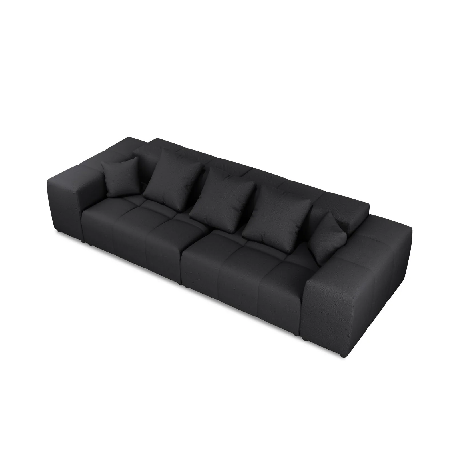 Rome 3-Sitzer Sofa aus Samt oder Strukturstoff, 320x120x75 cm - Image 73