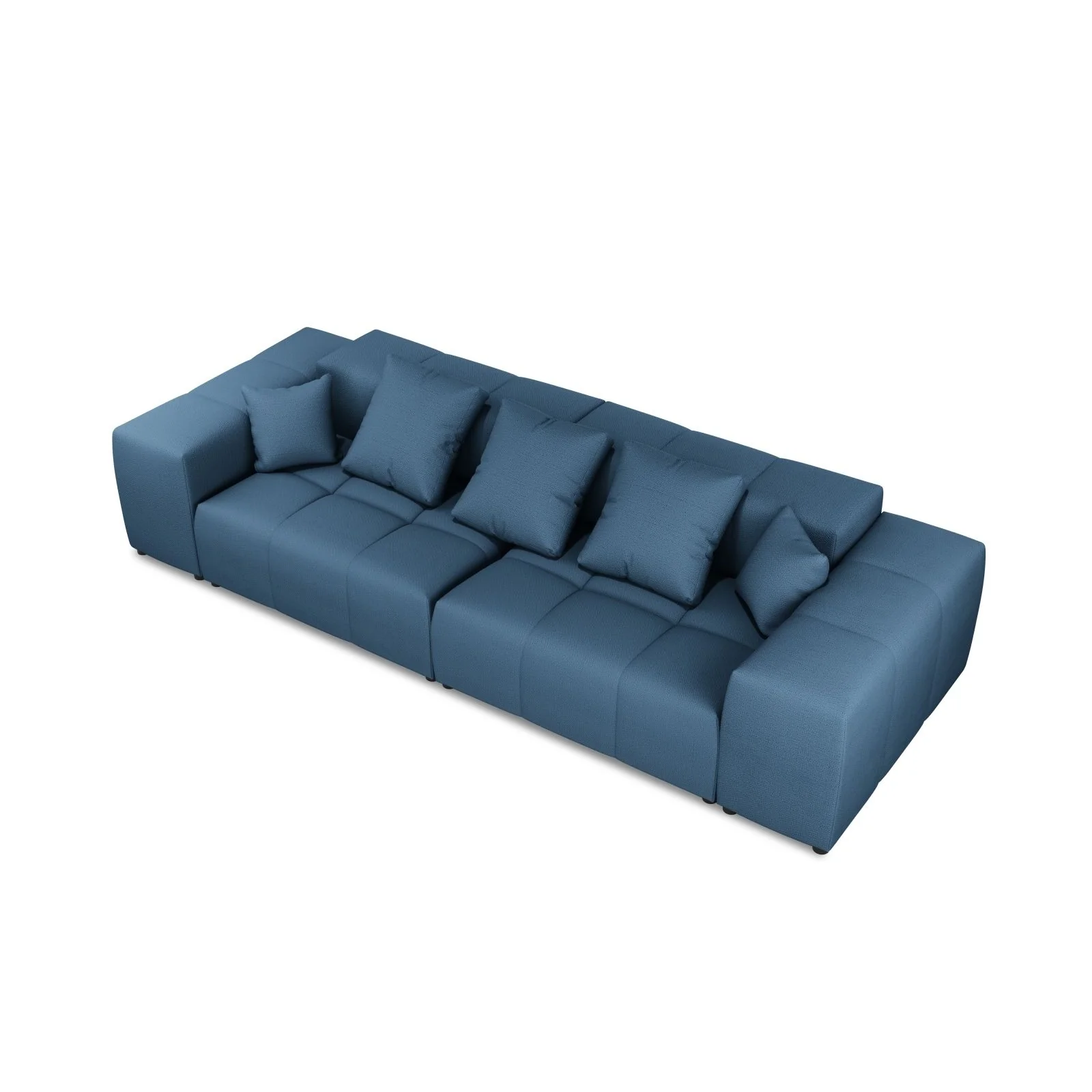 Rome 3-Sitzer Sofa aus Samt oder Strukturstoff, 320x120x75 cm - Image 87