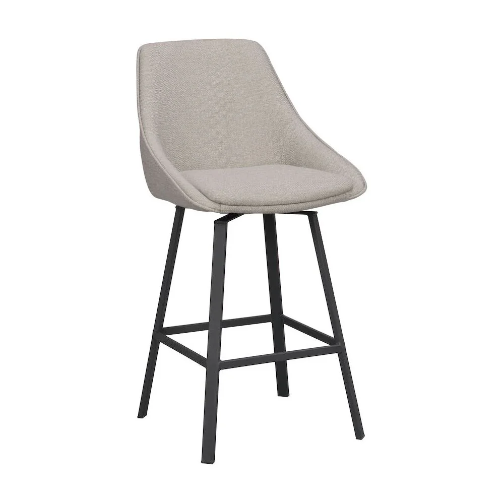 ALISON Barhocker Beige/schwarz 48x54x96cm