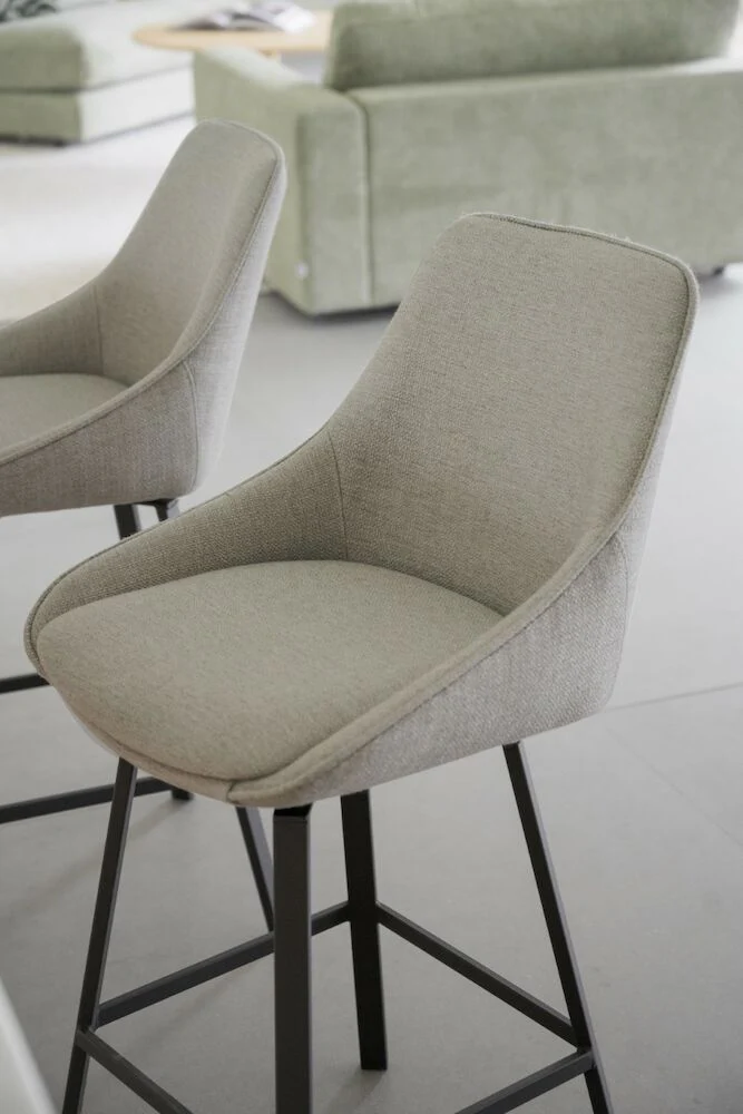 ALISON Barhocker Beige/schwarz 48x54x96cm - Image 4