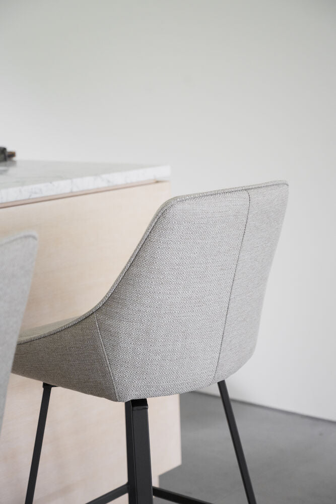 ALISON Barhocker Beige/schwarz 48x54x96cm - Image 5