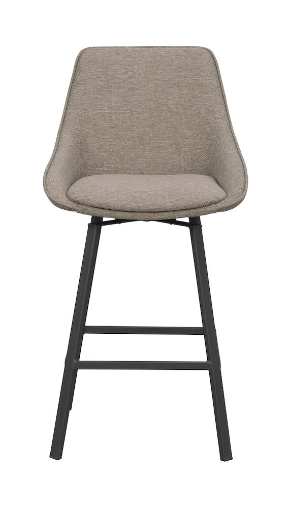 ALISON Barhocker Dunkelbeige/schwarz 48x54x96cm - Image 3