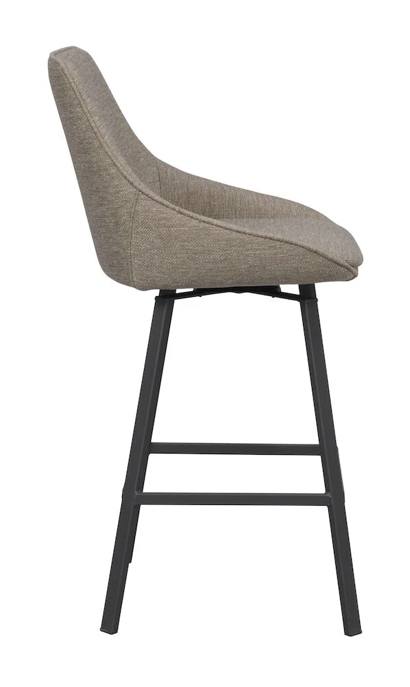 ALISON Barhocker Dunkelbeige/schwarz 48x54x96cm - Image 4