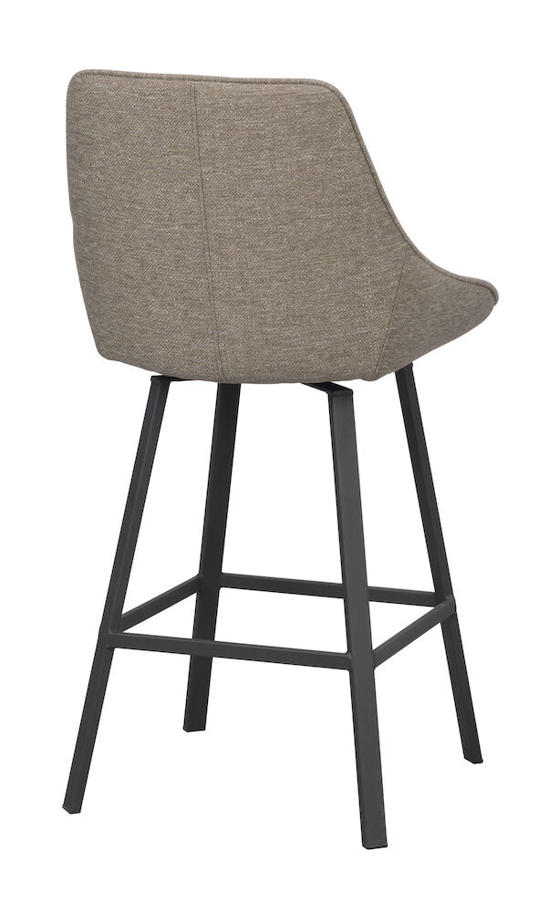 ALISON Barhocker Dunkelbeige/schwarz 48x54x96cm - Image 5