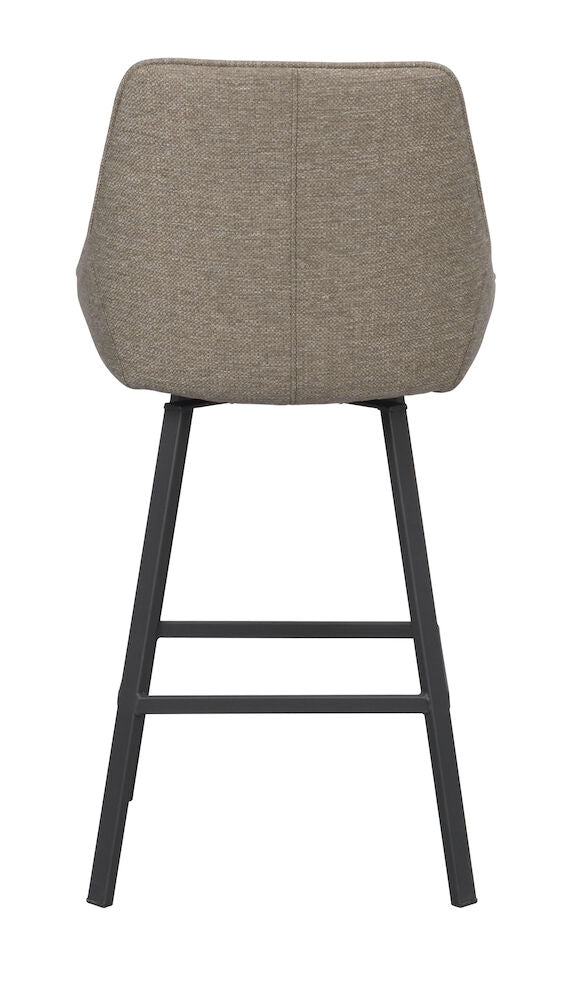 ALISON Barhocker Dunkelbeige/schwarz 48x54x96cm - Image 6
