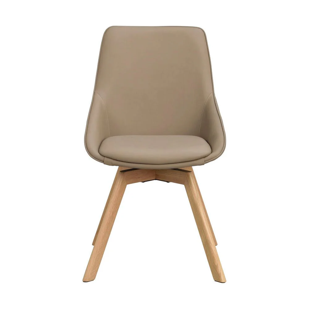 ALISON Essstuhl Beige/Eiche 51x60x88cm - Image 2