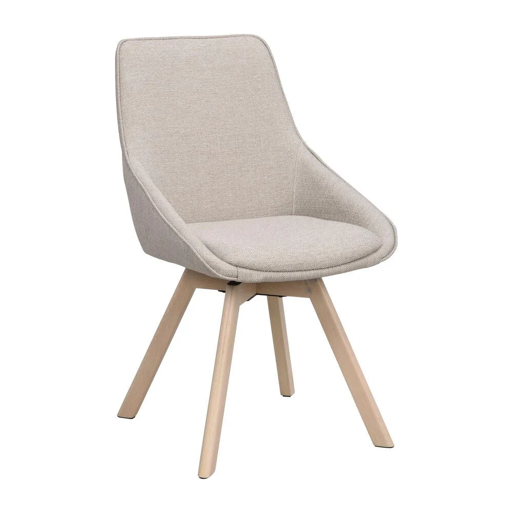 ALISON Essstuhl Beige/Weiß pigmentiert 51x60x88cm