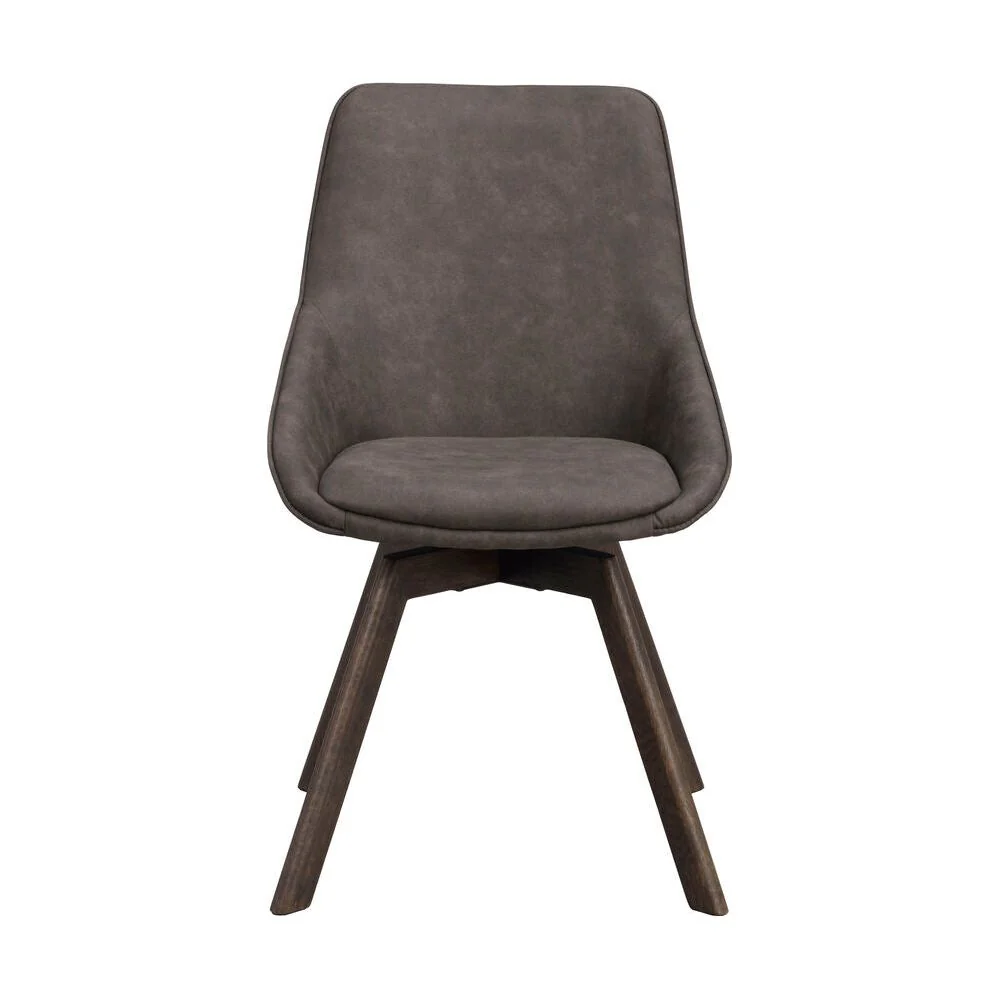 ALISON Essstuhl Dunkelgrau/Braun 51x60x88cm - Image 3