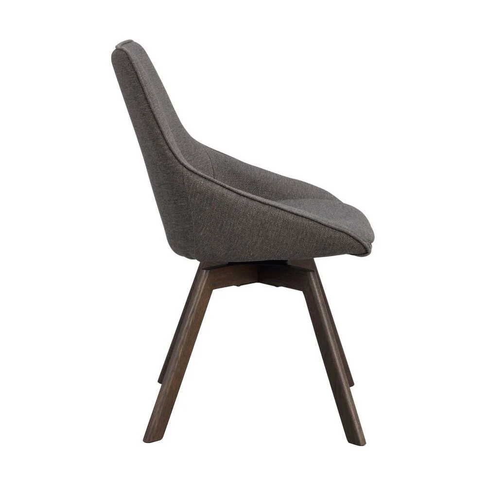 ALISON Essstuhl Grau/Braun 51x60x88cm - Image 2