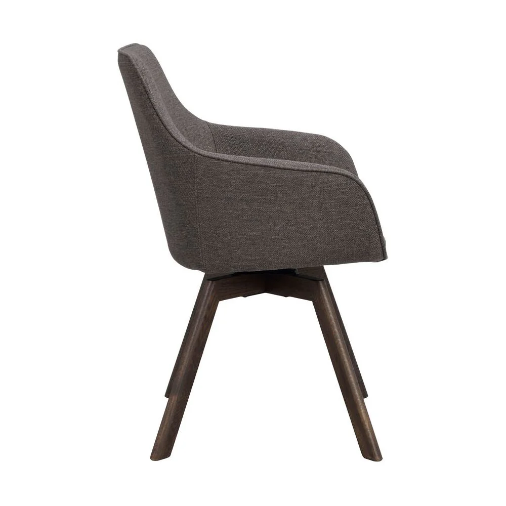 ALISON Essstuhl Grau/Braun 58x60x88cm - Image 3