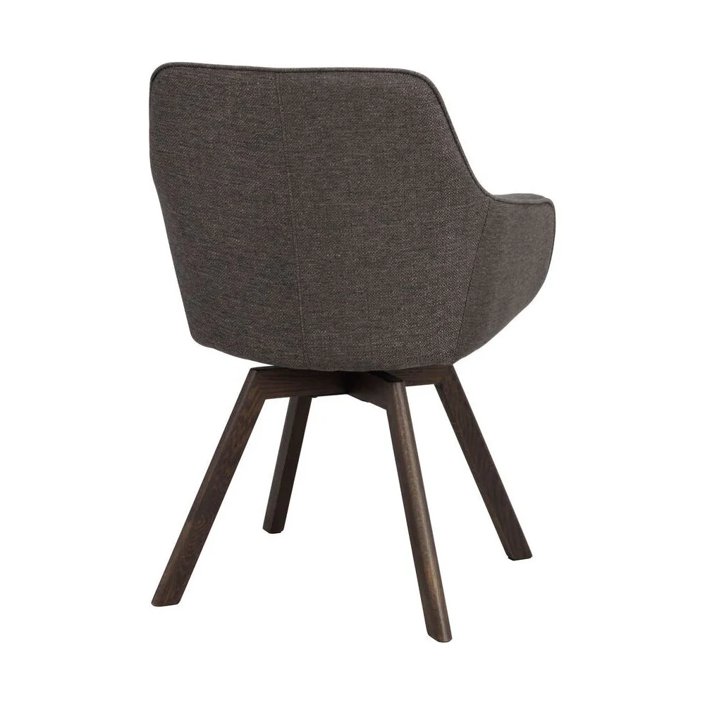 ALISON Essstuhl Grau/Braun 58x60x88cm - Image 4