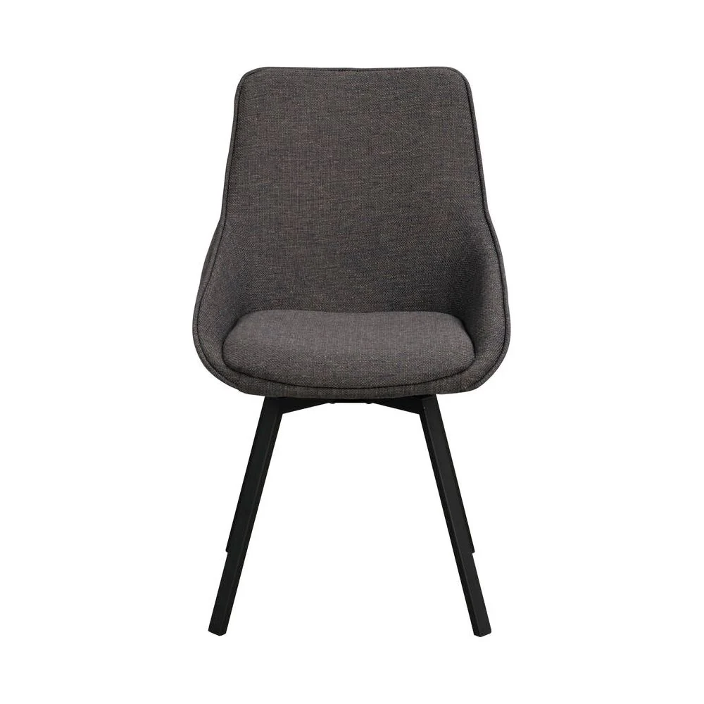 ALISON Essstuhl Grau/Schwarz 51x60x87cm - Image 4