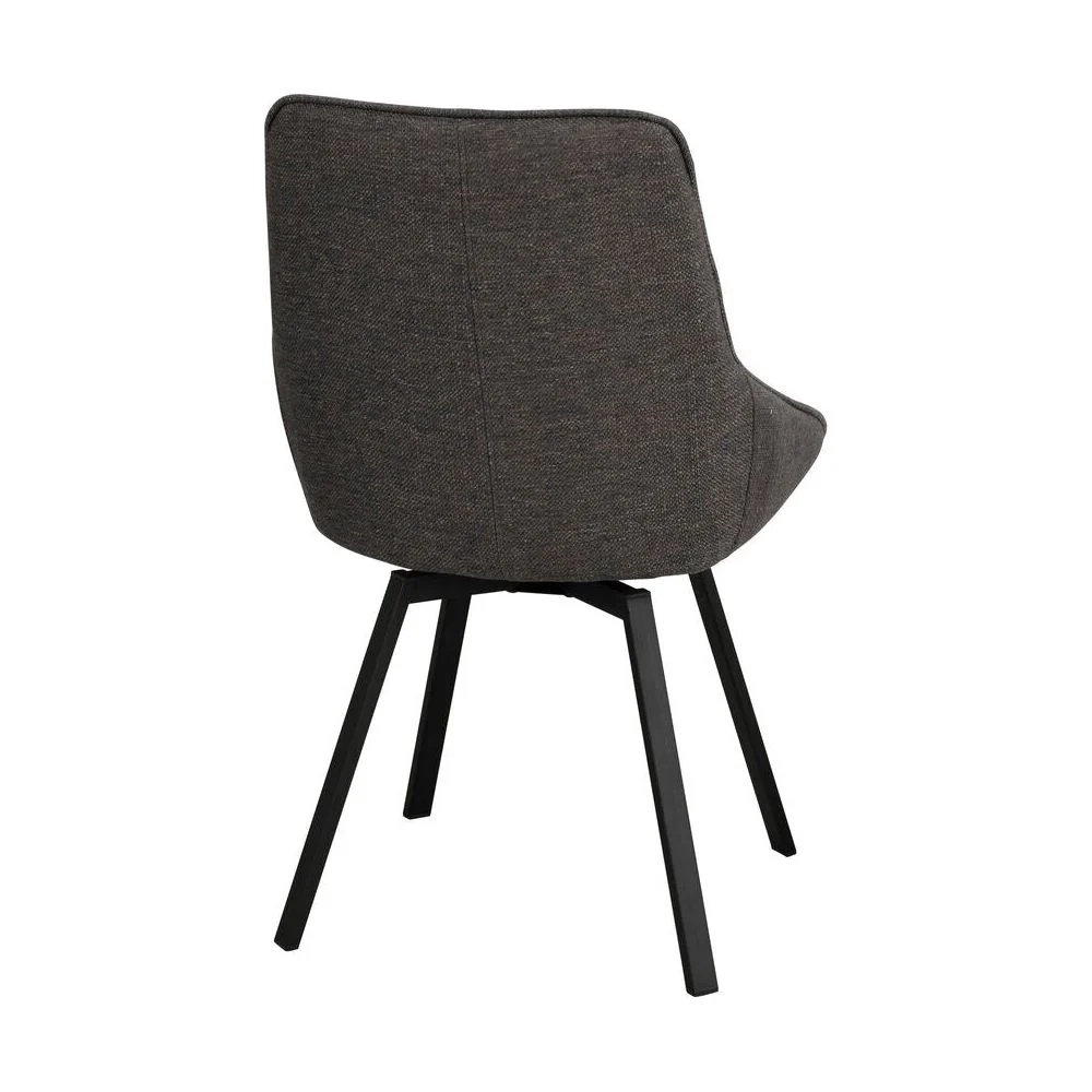ALISON Essstuhl Grau/Schwarz 51x60x87cm - Image 6