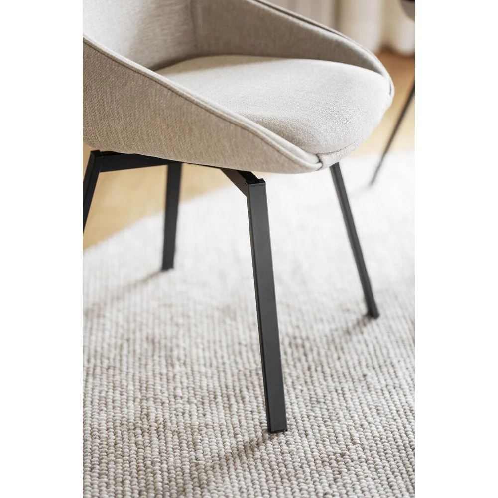 ALISON Essstuhl Hellbeige/Schwarz 51x60x87cm - Image 12