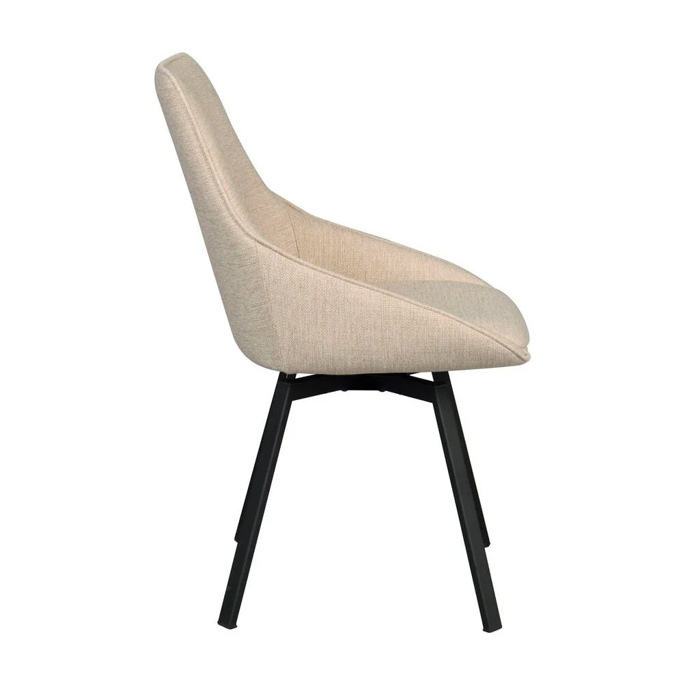 ALISON Essstuhl Hellbeige/Schwarz 51x60x87cm - Image 14