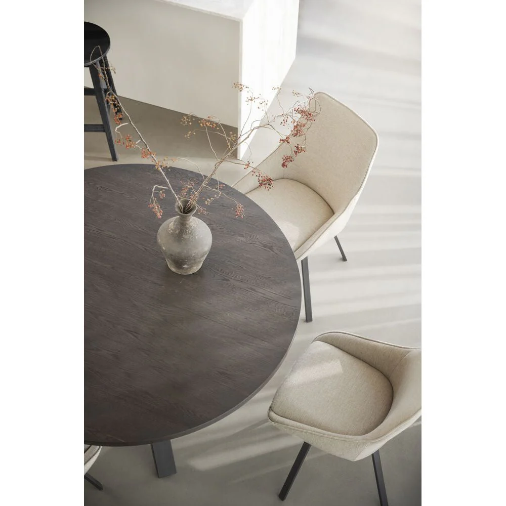 ALISON Essstuhl Hellbeige/Schwarz 51x60x87cm - Image 7