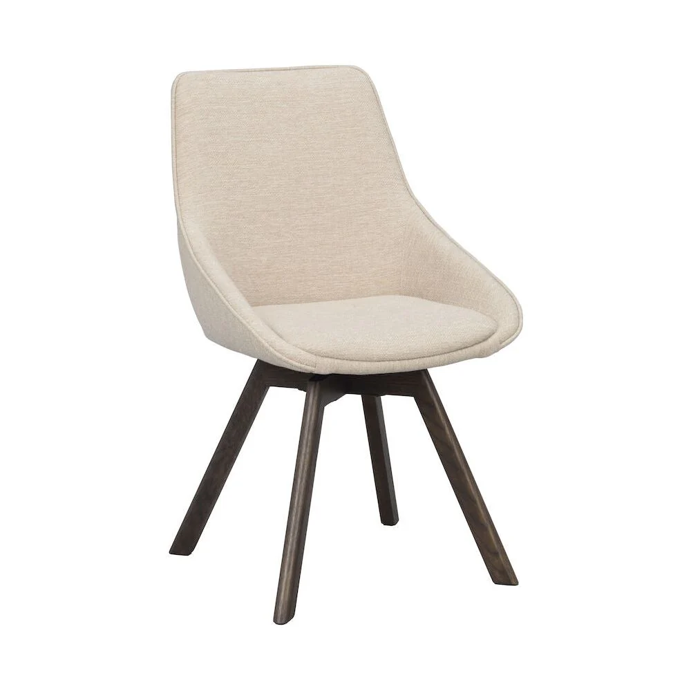 ALISON Esszimmerstuhl Hellbeige/Braun 51x60x88cm