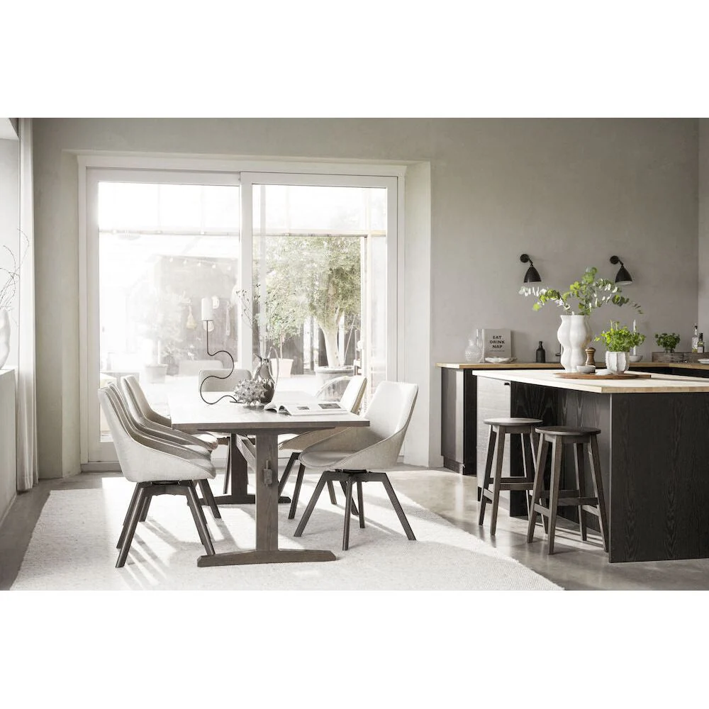 ALISON Esszimmerstuhl Hellbeige/Braun 51x60x88cm - Image 4