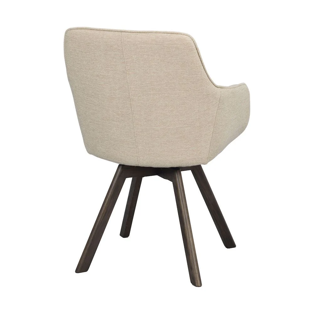 ALISON Esszimmerstuhl Hellbeige/Braun 58x60x88cm - Image 4